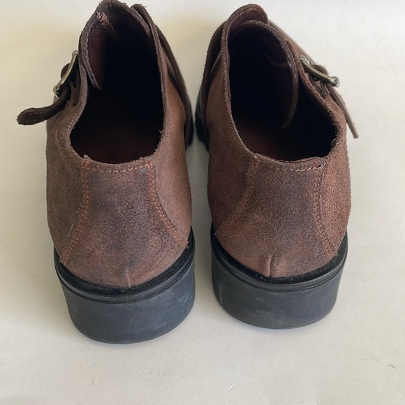 Eric Michael Brown Leather Strap Oxford lug sole shoes size 37 EU - Picture 5 of 10